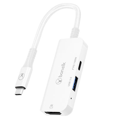 Bonelk Long-Life 3in1 Multiport Hub White