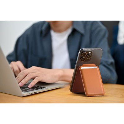 Satechi Magnetic Wallet Stand for iPhone Orange